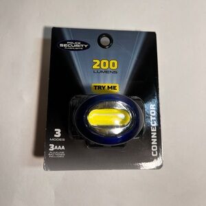 Police Security Connector 200 Lm. LED 3AAA Headlamp Camping Hiking Fishing Light